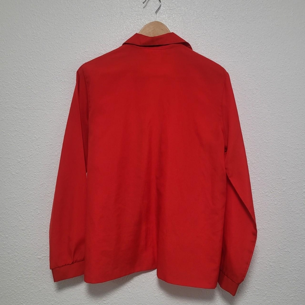 Retro Bright Red Button-Up - Picture 5 of 8
